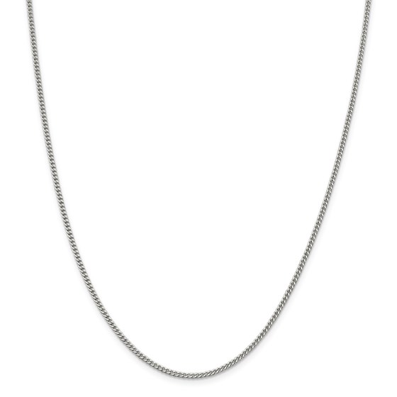 Sterling Silver 2 mm Curb Chain - 20 in.