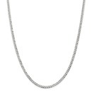 Sterling Silver 3.2 mm Beveled Curb Chain - 24 in.