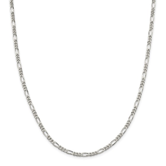 Sterling Silver 3.5 mm Figaro Chain - 20 in. Sterling Silver 3.5 mm Figaro Chain - 20 in.