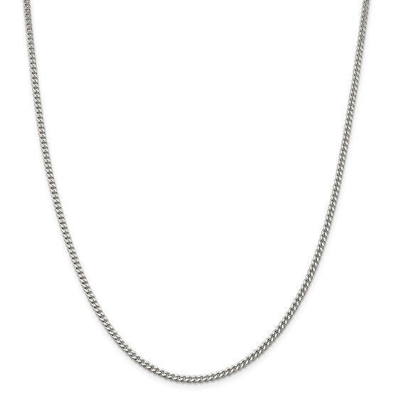 Sterling Silver 3 mm Curb Chain - 24 in. Sterling Silver 3 mm Curb Chain - 24 in.