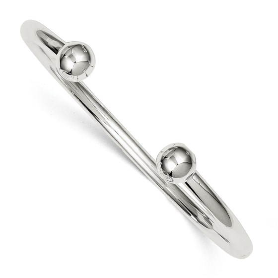 Sterling Silver 4 mm Bangle Bracelet Sterling Silver 4 mm Bangle Bracelet