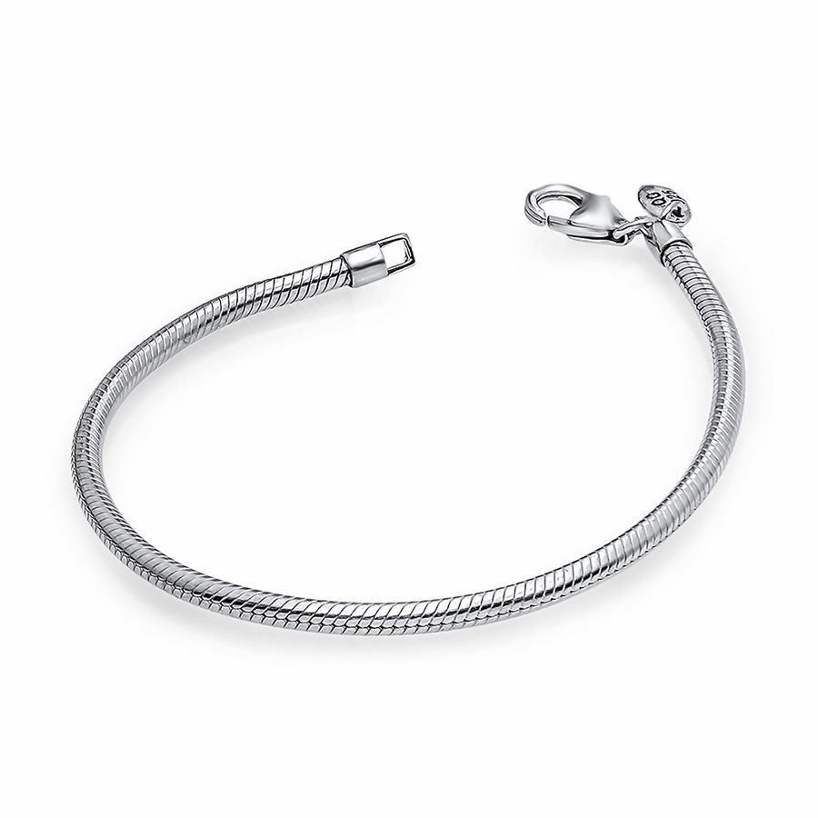 Sterling Silver 7.5" Snake Bracelet