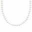 Sterling Silver 7-8 mm White Freshwater Cultured Pearl Necklace
