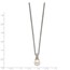 Sterling Silver 8-9 mm FWC Pearl Chain Slide Necklace