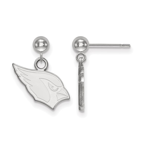 Sterling Silver Arizona Cardinals Dangle Ball Earrings Sterling Silver Arizona Cardinals Dangle Ball Earrings