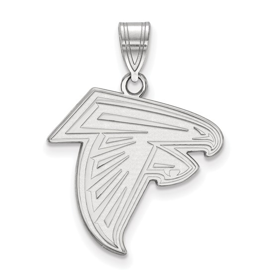 Sterling Silver Atlanta Falcons Medium Pendant Sterling Silver Atlanta Falcons Medium Pendant