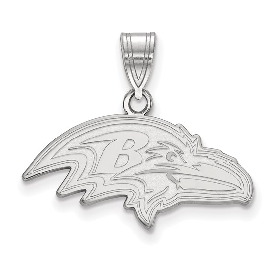 Sterling Silver Baltimore Ravens Medium Pendant Sterling Silver Baltimore Ravens Medium Pendant