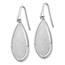 Sterling Silver Brushed Laser Cut Dangle Earrings - 44 mm