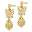 Sterling Silver Butterfly Post Dangle Earrings - 29.3 mm