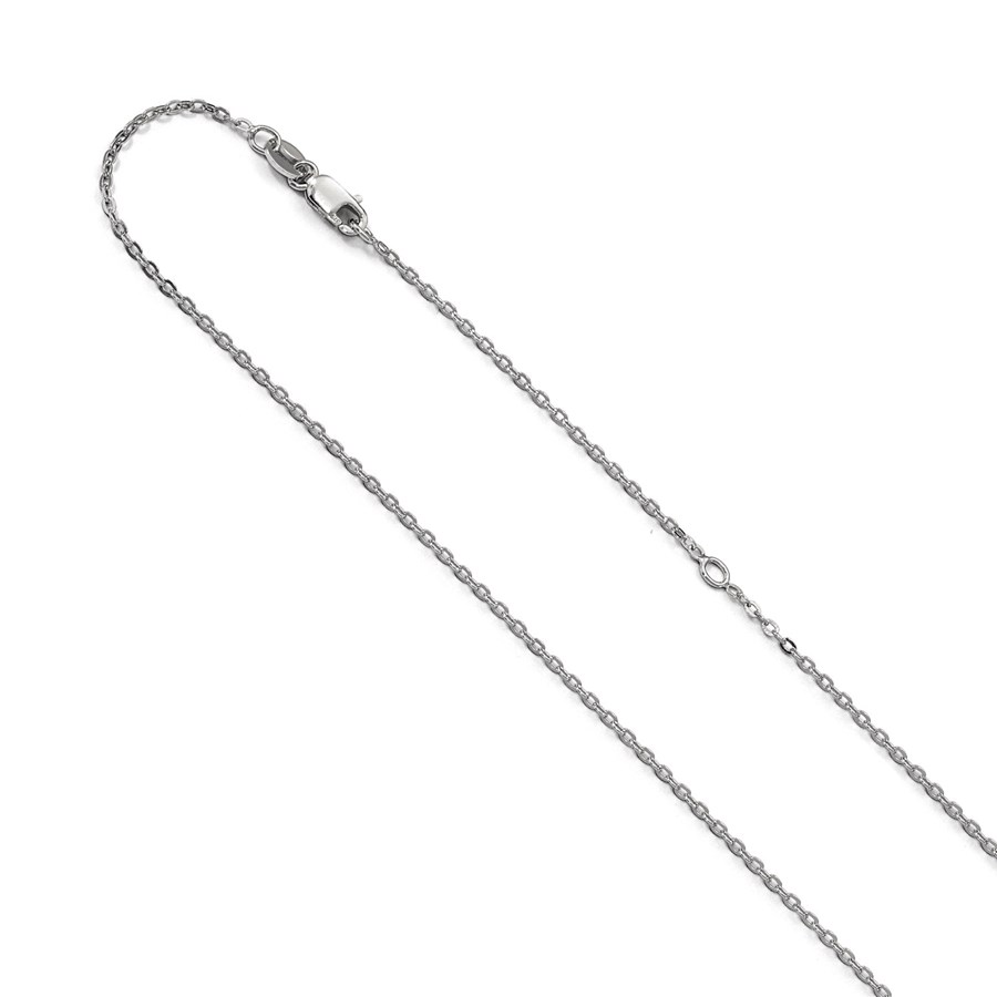Sterling Silver Cable w/2in ext. Chain - 16 in.