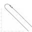 Sterling Silver Cable w/2in ext. Chain - 16 in.