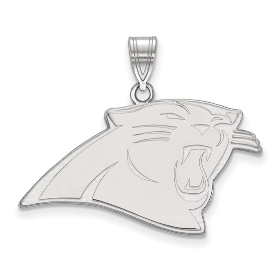 Sterling Silver Carolina Panthers Large Pendant Sterling Silver Carolina Panthers Large Pendant