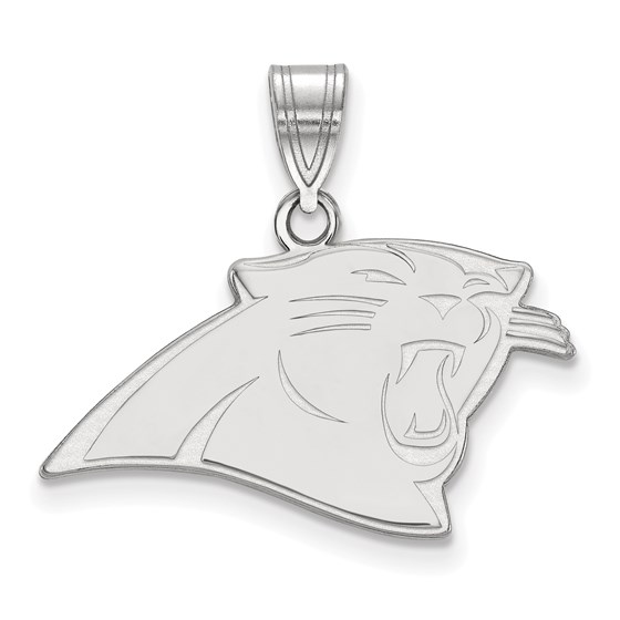 Sterling Silver Carolina Panthers Medium Pendant Sterling Silver Carolina Panthers Medium Pendant