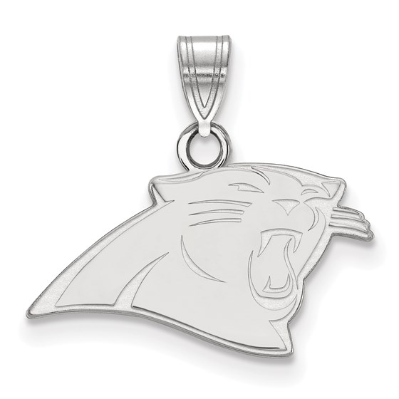Sterling Silver Carolina Panthers Small Pendant Sterling Silver Carolina Panthers Small Pendant