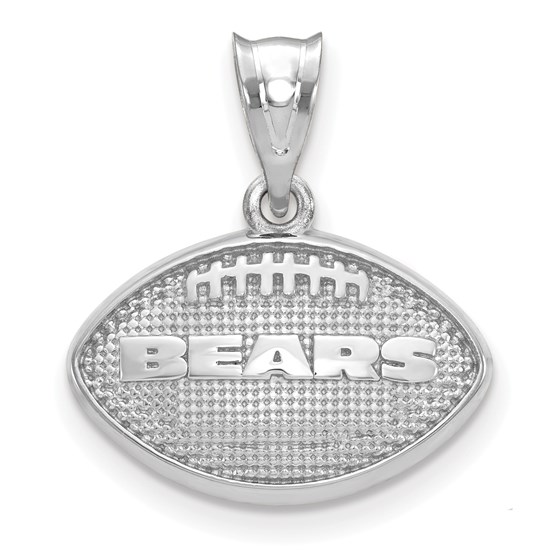 Sterling Silver Chicago Bears Football with Logo Pendant Sterling Silver Chicago Bears Football with Logo Pendant