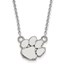 Sterling Silver Clemson Univ. Small Pendant Necklace - 18 in.