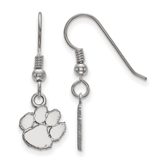 Sterling Silver Clemson University Dangle Earrings Sterling Silver Clemson University Dangle Earrings