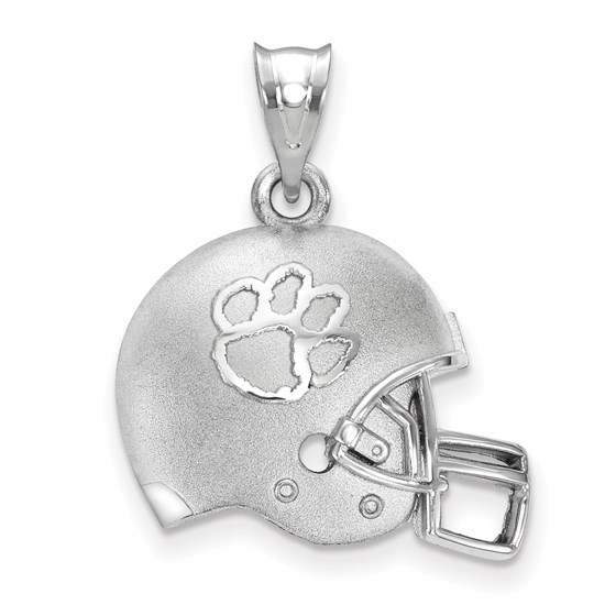 Sterling Silver Clemson University Football Helmet Pendant Sterling Silver Clemson University Football Helmet Pendant