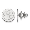 Sterling Silver Clemson University Lapel Pin