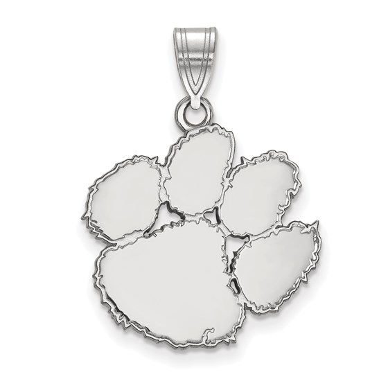 Sterling Silver Clemson University Large Pendant Sterling Silver Clemson University Large Pendant