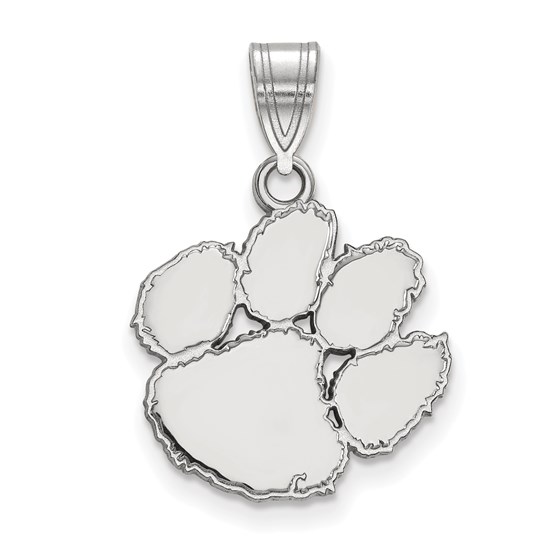 Sterling Silver Clemson University Medium Pendant Sterling Silver Clemson University Medium Pendant
