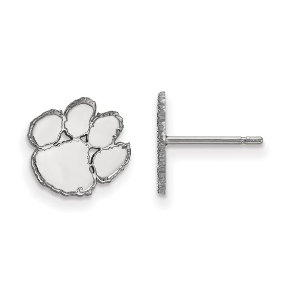 Sterling Silver Clemson University Post Earrings Sterling Silver Clemson University Post Earrings