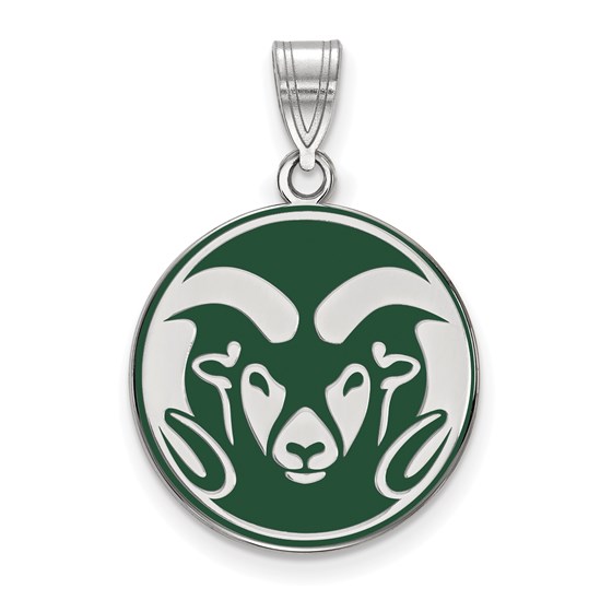 Sterling Silver Colorado State University Enameled Pendant Sterling Silver Colorado State University Enameled Pendant