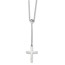 Sterling Silver Cross Adjustable Necklace - 23.5 in.