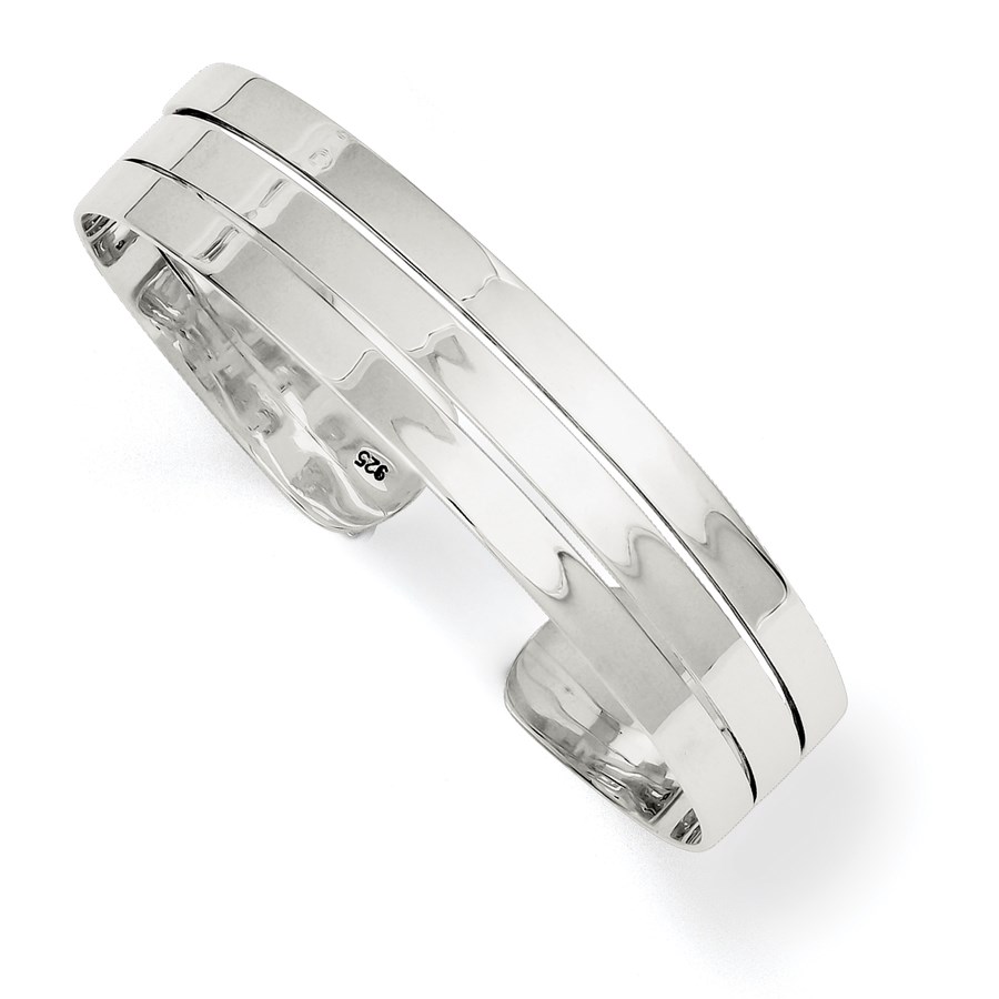 Sterling Silver Cuff Bangle Bracelet