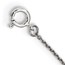 Sterling Silver CZ 16in Cross Necklace - 16 in.