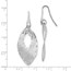 Sterling Silver D/C Dangle Shepherd Hook Earrings - 46 mm