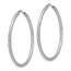 Sterling Silver D/C Endless Hoop Earrings - 37 mm