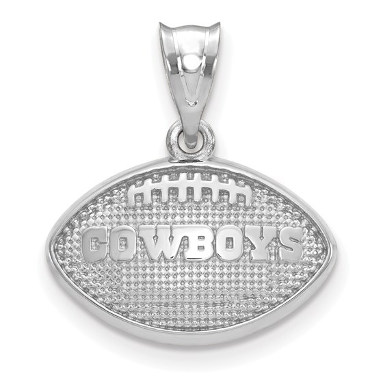 Sterling Silver Dallas Cowboys Football with Logo Pendant Sterling Silver Dallas Cowboys Football with Logo Pendant