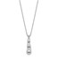 Sterling Silver Dangle Balls w/.75 in ext. Necklace - 18 in.