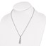 Sterling Silver Dangle Balls w/.75 in ext. Necklace - 18 in.