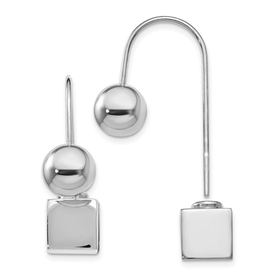 Sterling Silver Dangle Earrings - 28 mm Sterling Silver Dangle Earrings - 28 mm