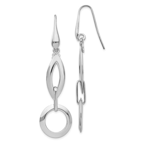 Sterling Silver Dangle Earrings - 64.2 mm Sterling Silver Dangle Earrings - 64.2 mm