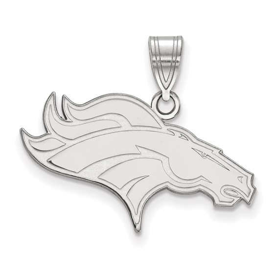 Sterling Silver Denver Broncos Medium Pendant Sterling Silver Denver Broncos Medium Pendant