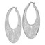 Sterling Silver Fancy Polished Cut-out Hoop Earrings - 39 mm
