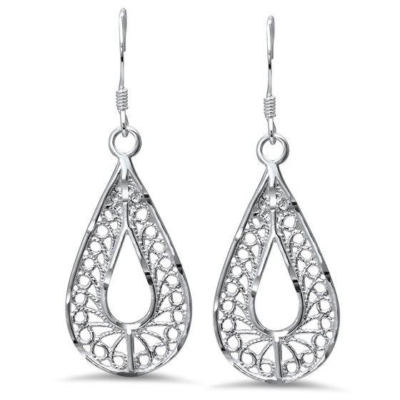 Sterling Silver Filigree Earrings Sterling Silver Filigree Earrings