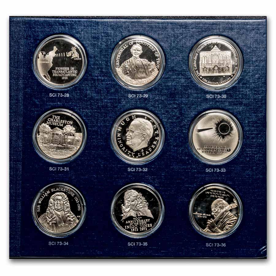 Sterling Silver - Franklin Mint Special Comm Issues of 1973