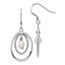Sterling Silver FW Cultured Pearl Dangle Earrings - 42 mm