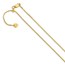 Sterling Silver Gold plated 1.2 mm Square Snake Chain - 22 in.