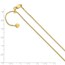 Sterling Silver Gold plated 1.2 mm Square Snake Chain - 22 in.