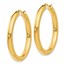 Sterling Silver Gold-plated 3.5mm Tube Earrings - 33 mm