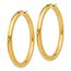 Sterling Silver Gold-plated 3.5mm Tube Earrings - 42 mm