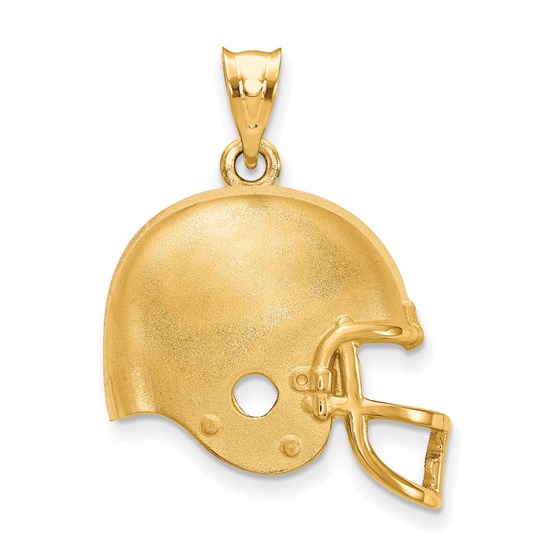 Sterling Silver Gold-plated Cleveland Browns Helmet Pendant Sterling Silver Gold-plated Cleveland Browns Helmet Pendant