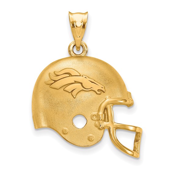 Sterling Silver Gold-plated Denver Broncos Pendant Sterling Silver Gold-plated Denver Broncos Pendant