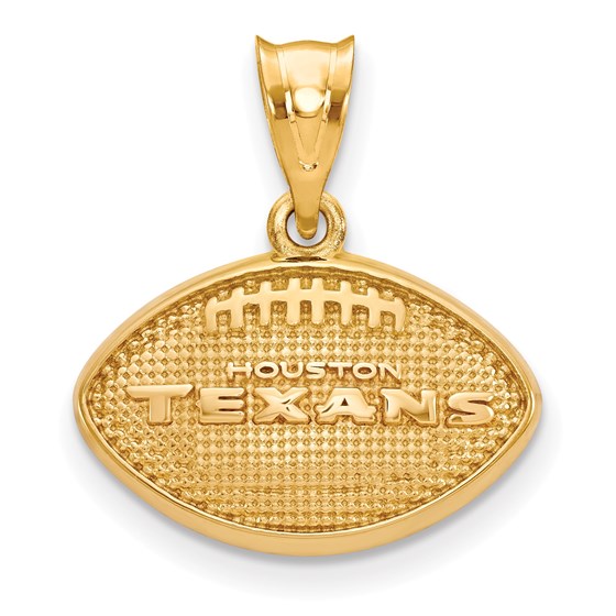 Sterling Silver Gold-plated Houston Texans Pendant Sterling Silver Gold-plated Houston Texans Pendant
