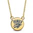 Sterling Silver Gold Plated NBA OKC Thunder Sm Enamel Necklace